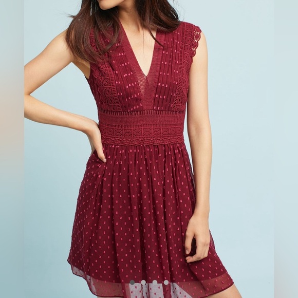 Anthropologie Ranna Gill Dottie V- Neck Size SP